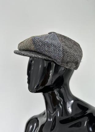 Кепка восьмиклинка харис твид harris tweed