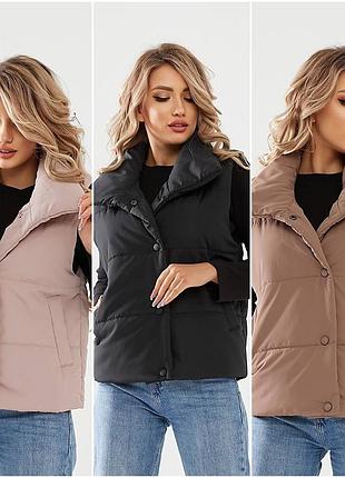 Женская жилетка на кнопках норма + батал