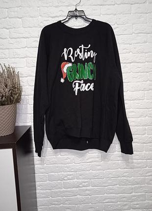 Фирменный новогодний свитшот xxl