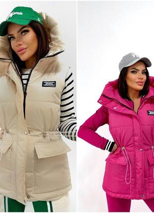 Женская жилетка из плащевки