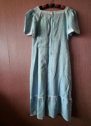Дизайнерстка старовинна вінтажна сукня шикарне плаття  ручної роботи ін пошив5 фото