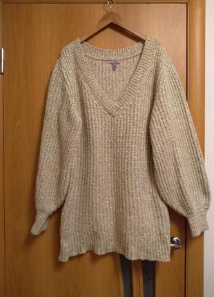 Теплий шикарний светр туніка. розмір 16-188 фото