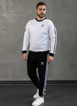 Костюм adidas зима: світшот-штани6 фото