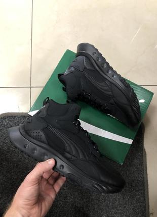 Высокие теплые кроссовки puma wild rider mid gore tex primaloft