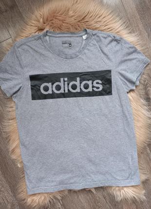 Коттоновая футболка adidas оригинал2 фото