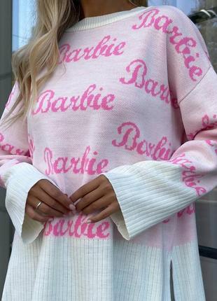 🌸свитер-туника barbie💎