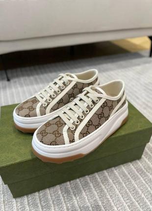 Кеды кроссовки текстильные gucci