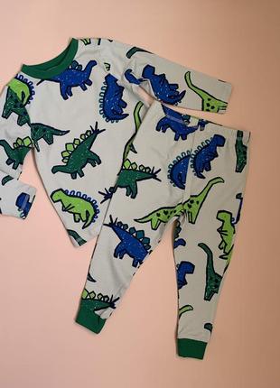 Трикотажная пижамка с динозавриками george1 фото