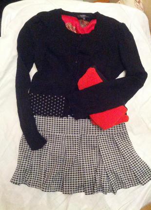 Актуальная юбочка в складку ,модный рисунок,42-44разм,франция.