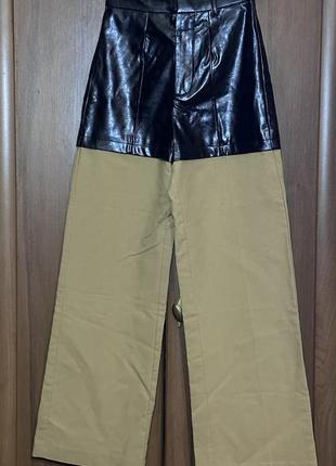 Брюки комбинированные