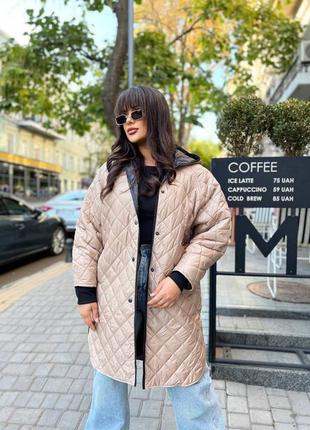 Удлиненная куртка скапюшоном