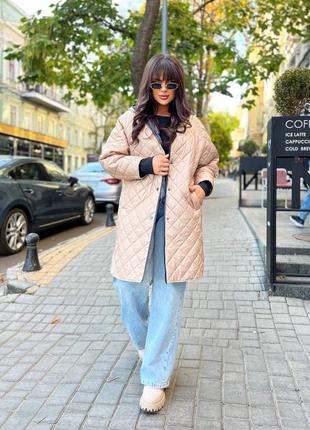 Удлиненная куртка скапюшоном