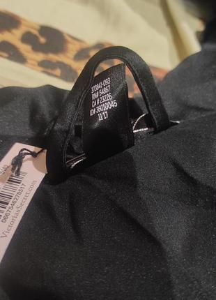 Новый халат черный атласный victoria’s secret с биркой5 фото