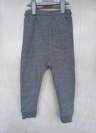 Утепленные меланжевые брюки-джоггеры2 фото