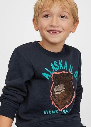 Джемпер h&m с начесом 122-128