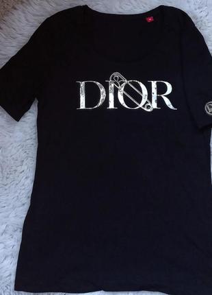 Футболка с логотипом,dior,4 фото