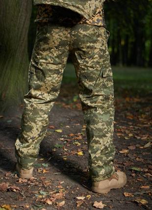 Штани зимові піксель зсу «combat» на флісі, тактичні військові армійські теплі. штаны на флисе3 фото