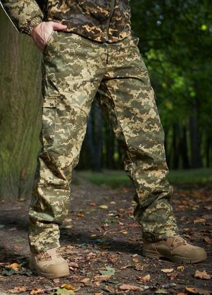 Штани зимові піксель зсу «combat» на флісі, тактичні військові армійські теплі. штаны на флисе2 фото