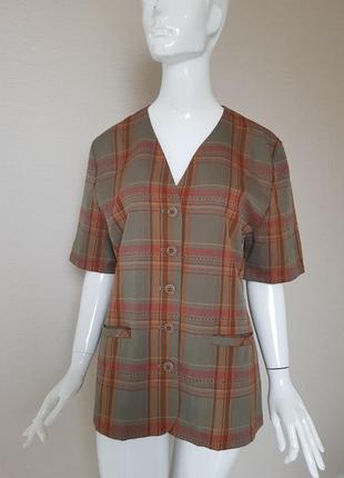 Стильний вінтажний жакет у клітинку st.michael
