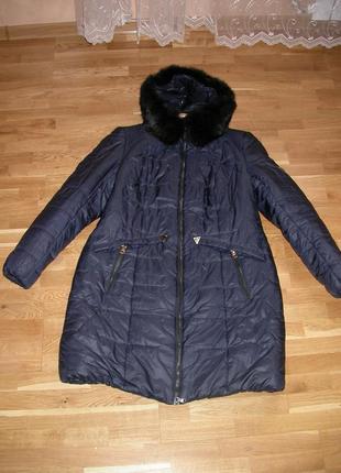 Зимнее теплющее пальто 54-56р4 фото