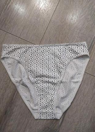 14/m-l,m&s англия, белые трусики слипы хлопок,новые