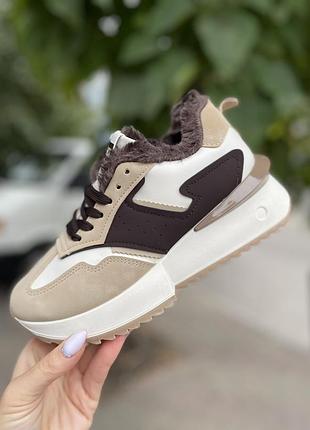 Теплые на меху кроссовки на платформе &gt;Eвро зима