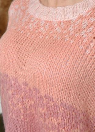 Персиковый демисезонный свитер женский персикового цвета2 фото
