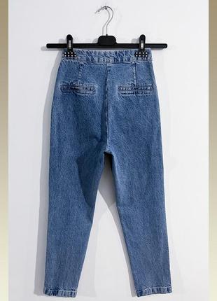 Джинсы с высокой посадкой zara denim jeans3 фото