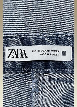 Джинсы с высокой посадкой zara denim jeans4 фото
