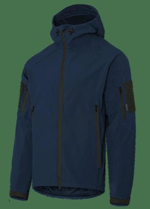 Куртка тактическая stalker softshell темно-синяя
