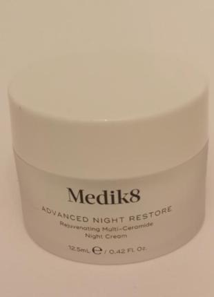 Омолаживающий восстанавливающий ночной крем для лица medik8 advanced night restore, 12.5 мл2 фото