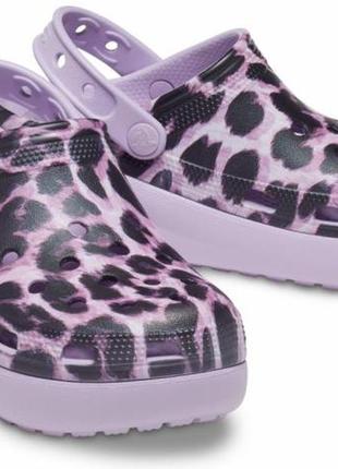 Сабо на платформі крокс crocs cutie crush animal, j4, j6