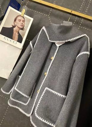 Женское брендовое пальто в стиле brunello cucinelli1 фото