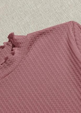 Свитер свитшот вязаный кофточка розовый черный белый клеш гольф5 фото