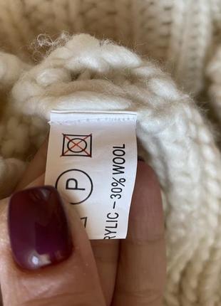 Кофта свитер крупной вязки 6