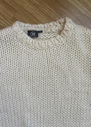 Кофта свитер крупной вязки 5