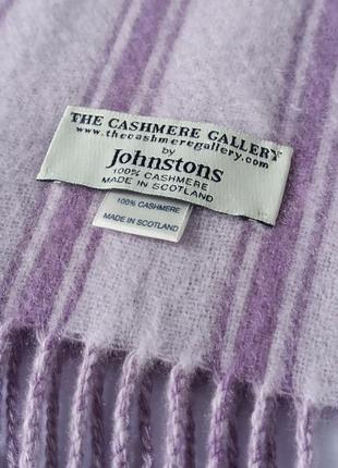 Мягчайший кашемировый шарф johnstons шотландия6 фото