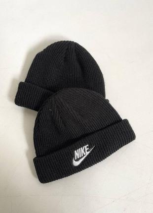 Шапка бины до вшей nike найк бини по уху hat bonnie 👕4 фото