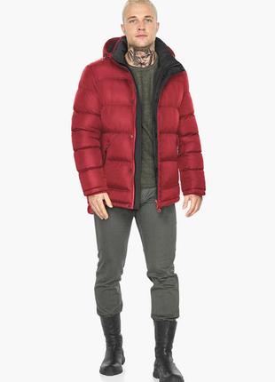 Червона чоловіча зимова куртка з кишенями модель 51999 50 (l)7 фото