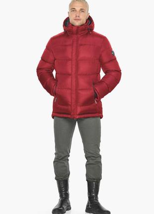 Червона чоловіча зимова куртка з кишенями модель 51999 50 (l)4 фото