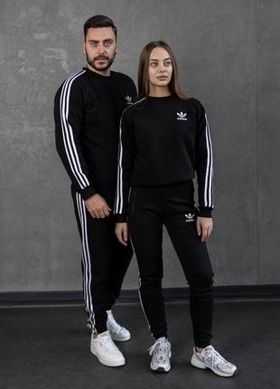 Костюм adidas зима: свитшот-брюки 2 пары носка в подарок ❄️7 фото