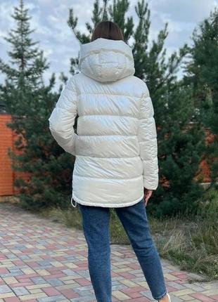 Зимняя удлиненная куртка пуховик3 фото