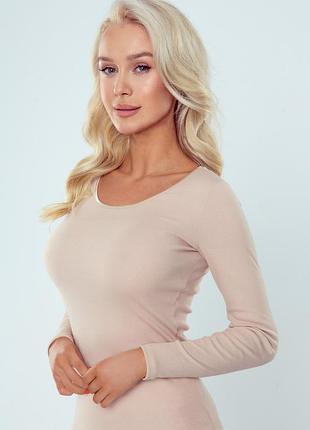 Женский лонгслив irene eldar бежевого цвета.