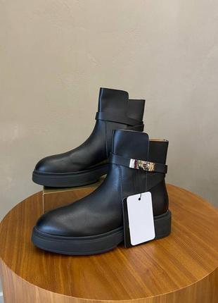 Преміум брендові черевики ботинки в стилі black hermes