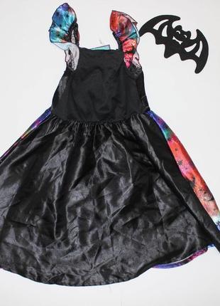 Карнавальне плаття, сукня відьмочка, чаклунка на halloween morrisons 7-8 років2 фото
