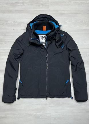 Superdry фирменная женская утепленная куртка штормовой с капюшоном2 фото