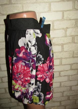 Короткая юбка м цветочный принт2 фото