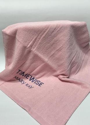 Рушник рожевий з логотипом  time wise mary kay2 фото