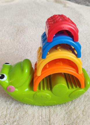 Веселий крокодил, пірамідка з арок fisher price