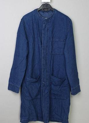 Тренч пальто zara man лён